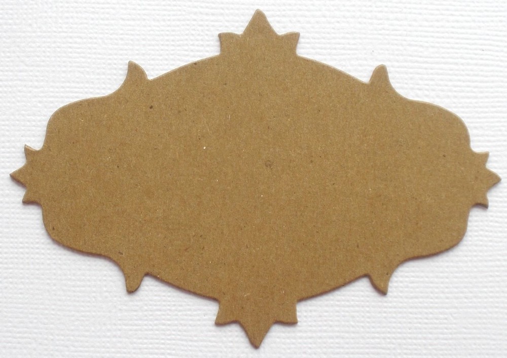 4 FANCY FRAME NOTES - Bare Chipboard Die Cuts Embellishments