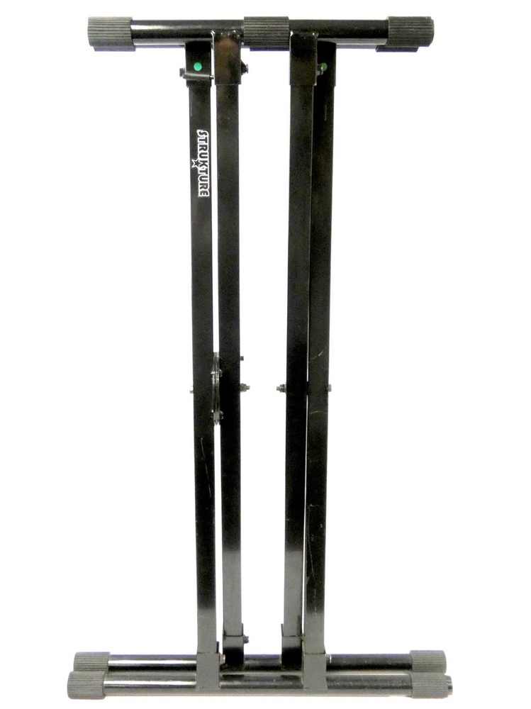Stukture Double-Braced Quick Release Adjustable Folding Keyboard Stand