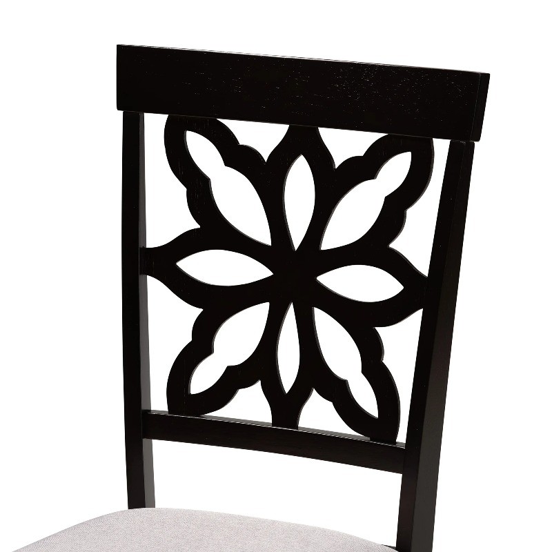 Baxton Studio Samwell Modern and Contemporary Grey Fabric Upholstered
