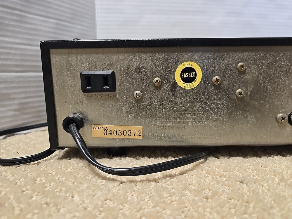 Numark EQ2310 10-Band Stereo Frequency Equalizer Tested.