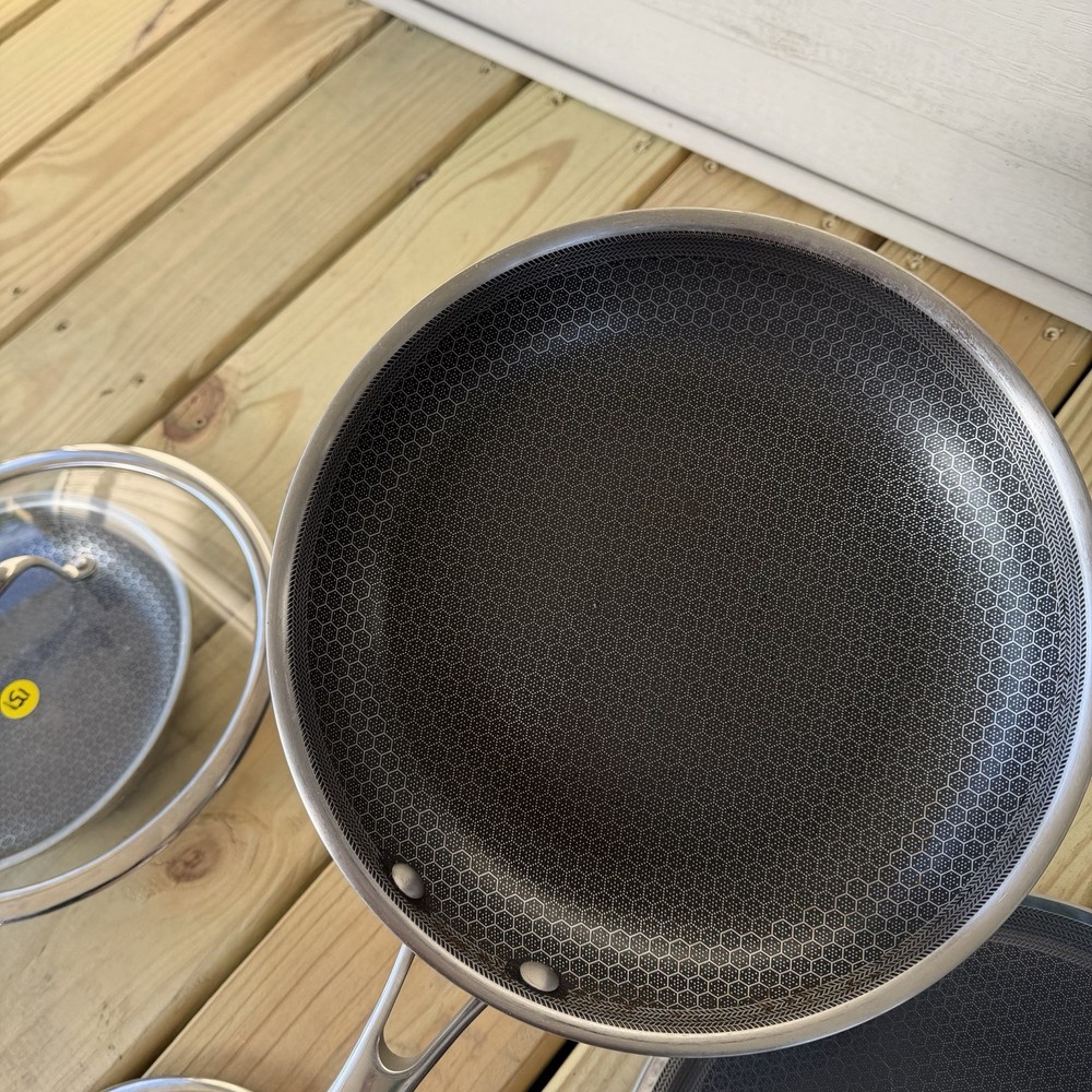 Hexclad Hybrid Cookware 7 Piece Set Preowned Great Condition