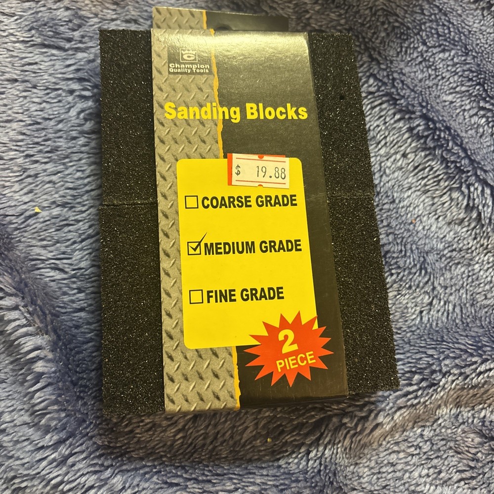 Tool Essentials 2pc Medium Grit Sanding Block