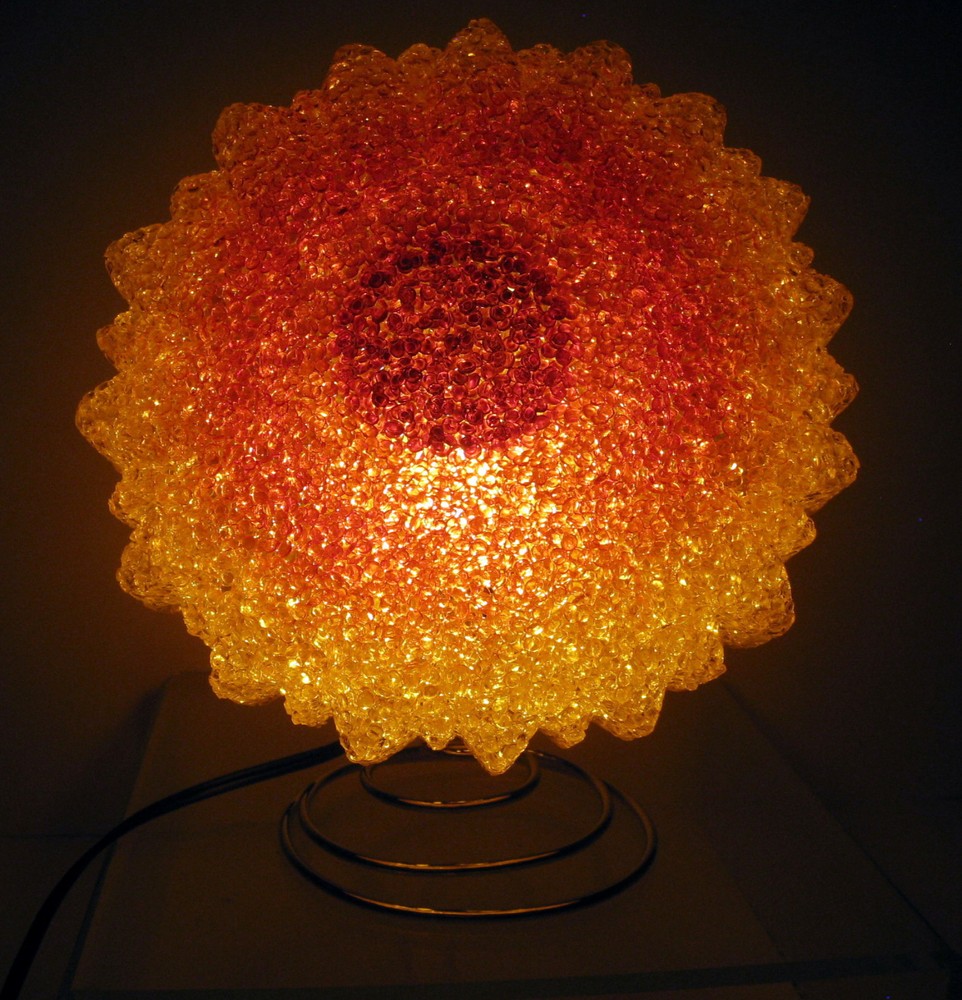 Bright Sunflower Shape Decorative Glow Lamp Retro Style Table Light