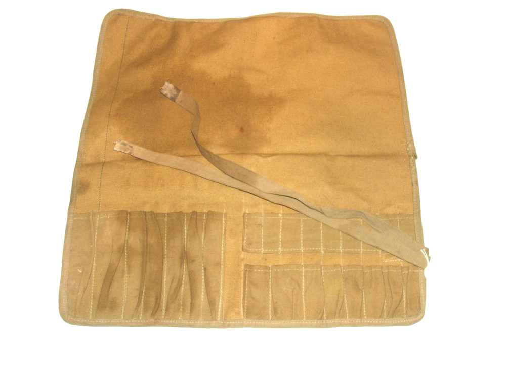 WWII (?) Tool Roll, Canvas, No Markings.