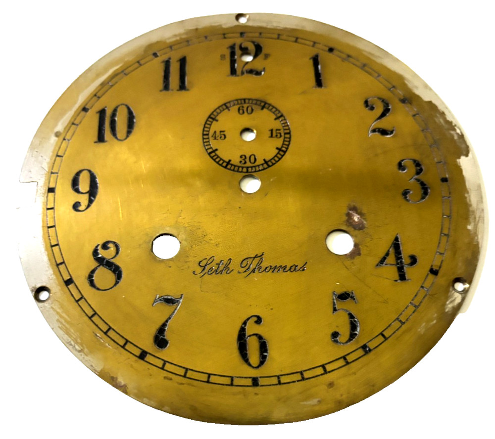 Antique Seth Thomas Side Lock Solid Brass Ship's Maritime Marine Clock USA