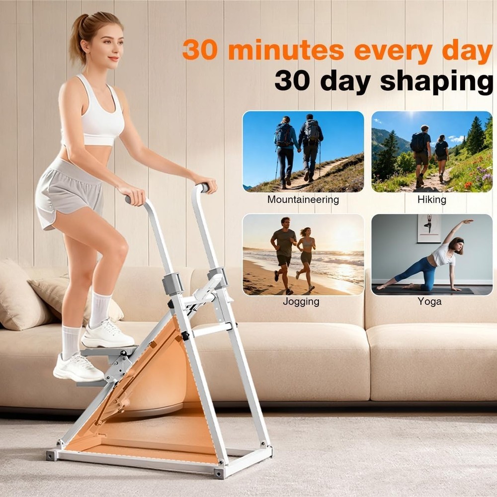 Foldable Stair Stepper Machine with Handles