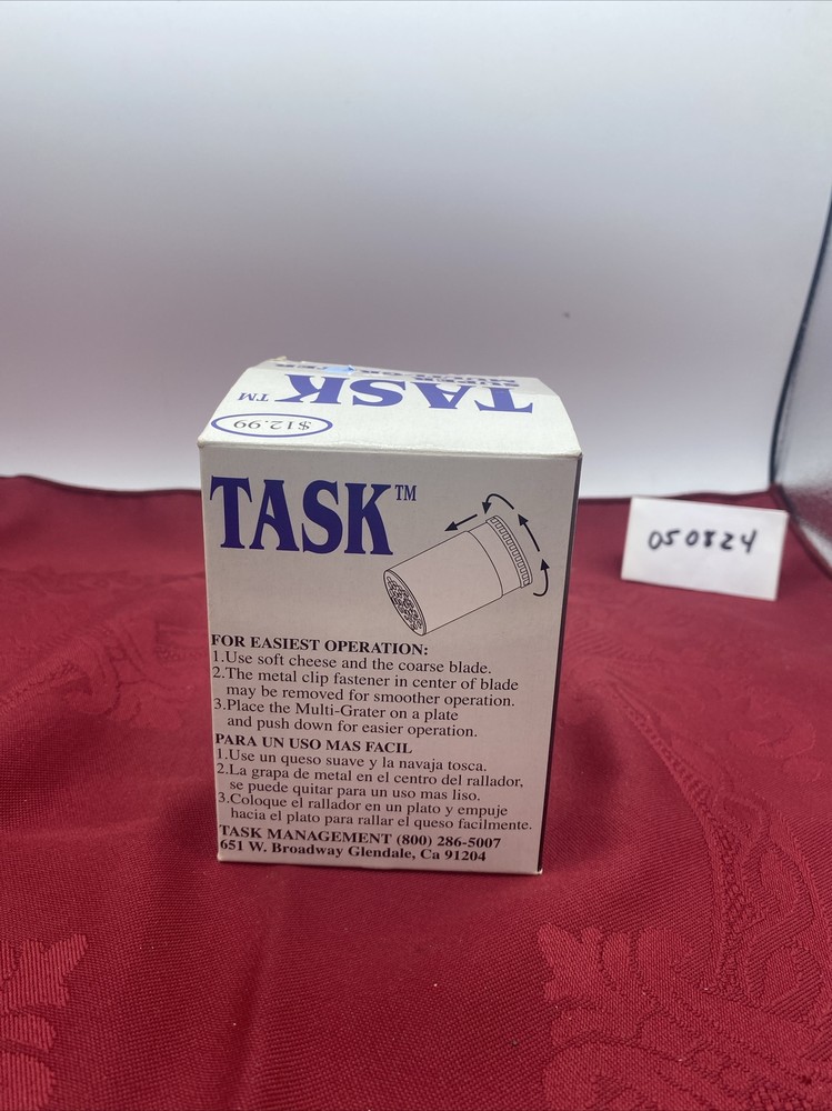 Task~ Super Multi-Grater ~ Cheese~Food~ Kitchen Tool~ Original Box~New