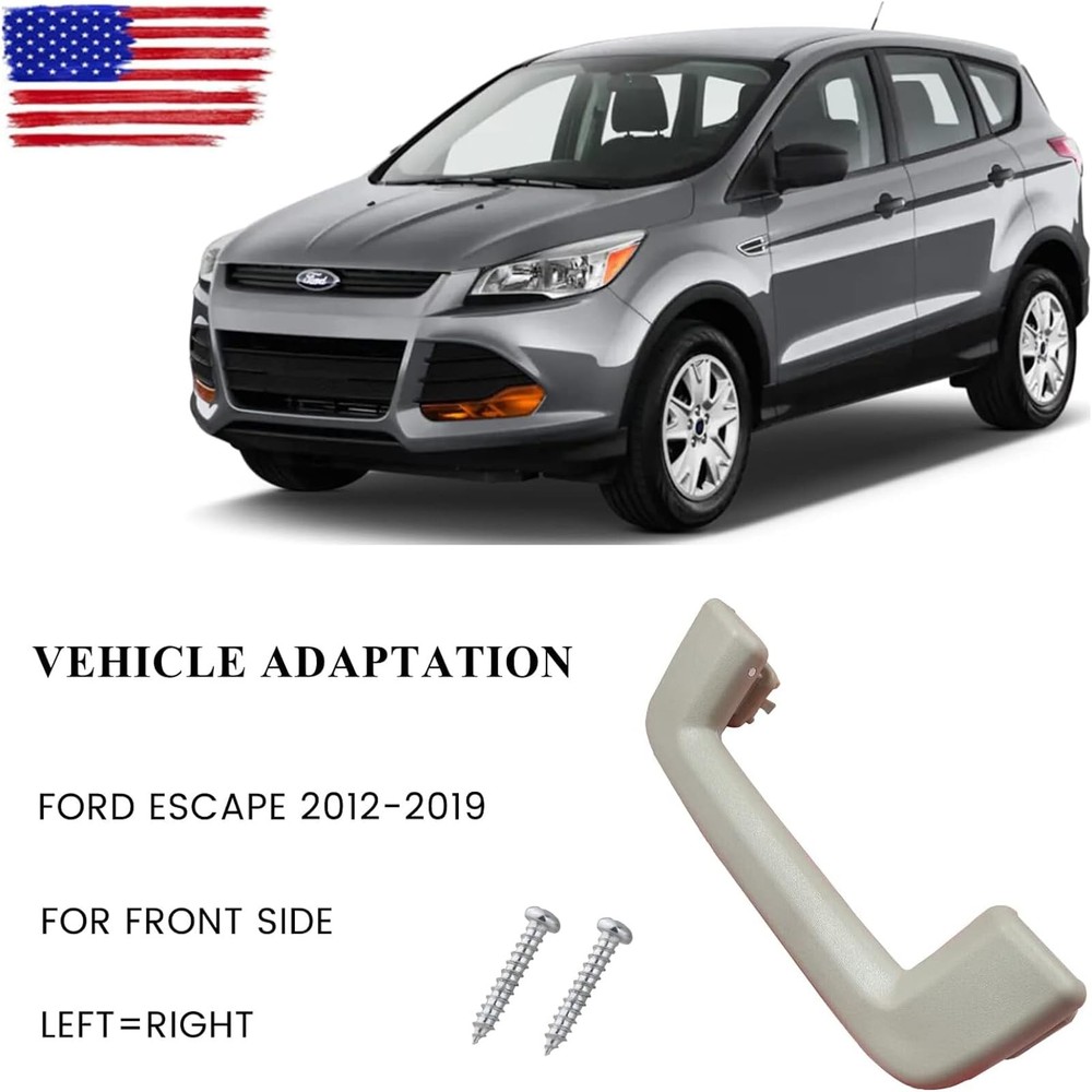 E-Vniko Front Roof Handle Pull Grab Compatible Handle, Silver