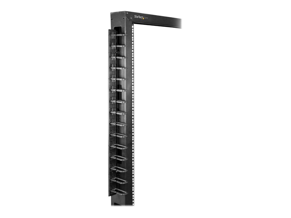 StarTech CMVER40UD Vertical Server Cable Organizer with D-Ring Hooks Rack Cord