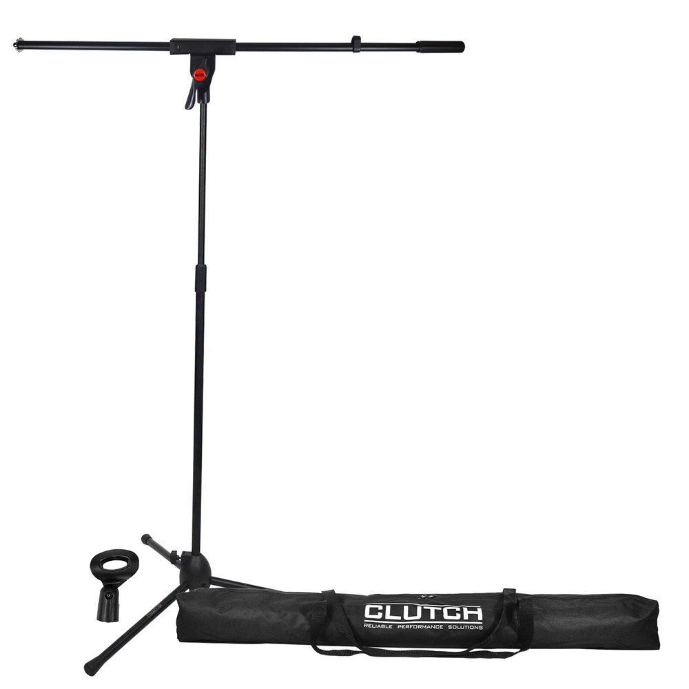 Microphone Boom Stand Mic Clip Holder Studio Adjustable Foldable Tripod w Case