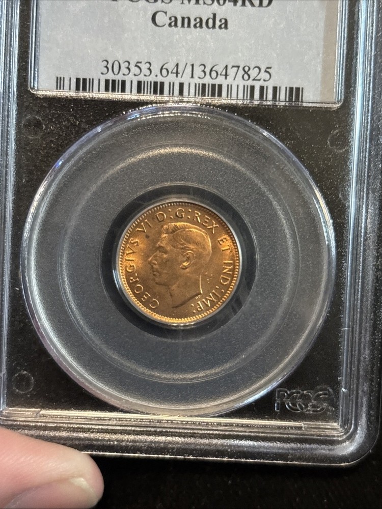 1940 Canada Penny Uncirculated Pcgs Ms64 Red Small Cent