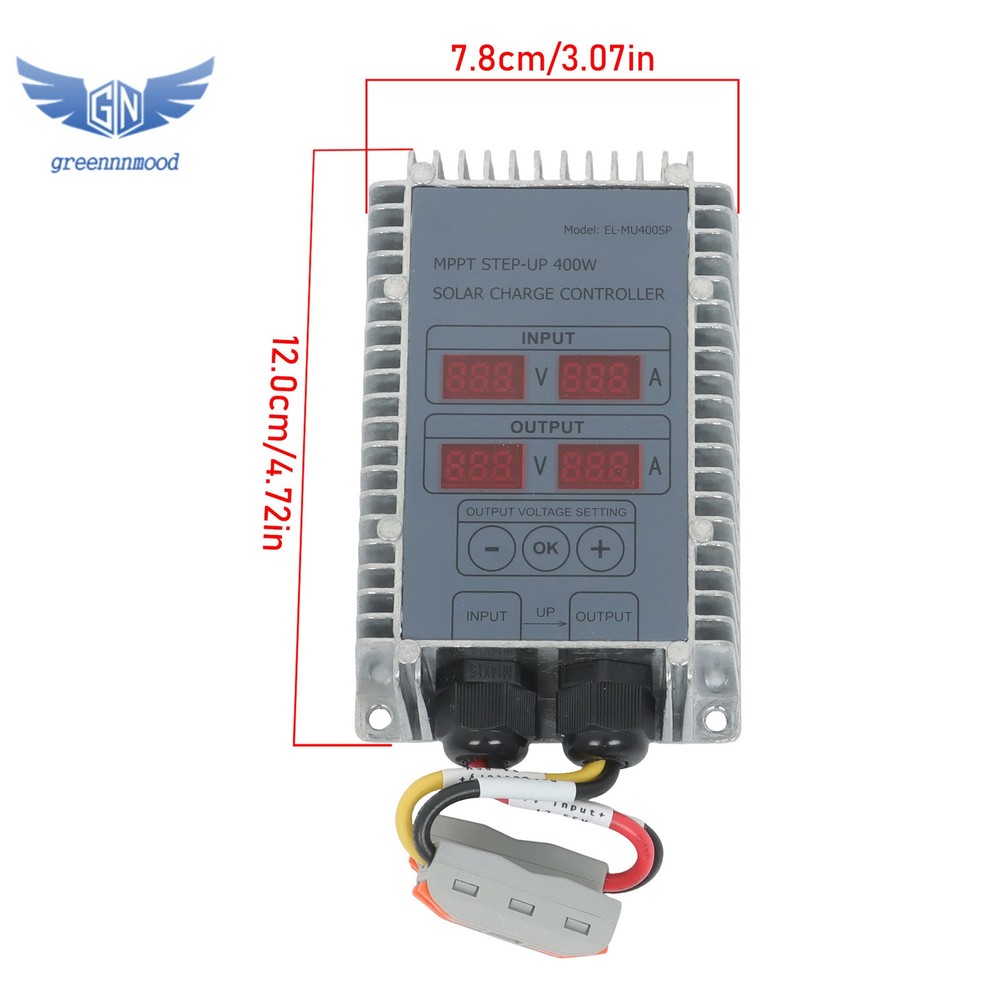 Solar Charge Controller Boost MTTP 24‑85V Adjustable Solar Panel Regulator 400W