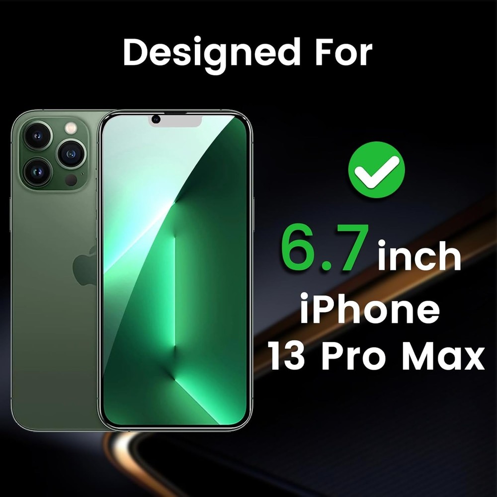 iPhone 13 Pro Max Privacy Screen Protector + Camera Lens - 3 Pack