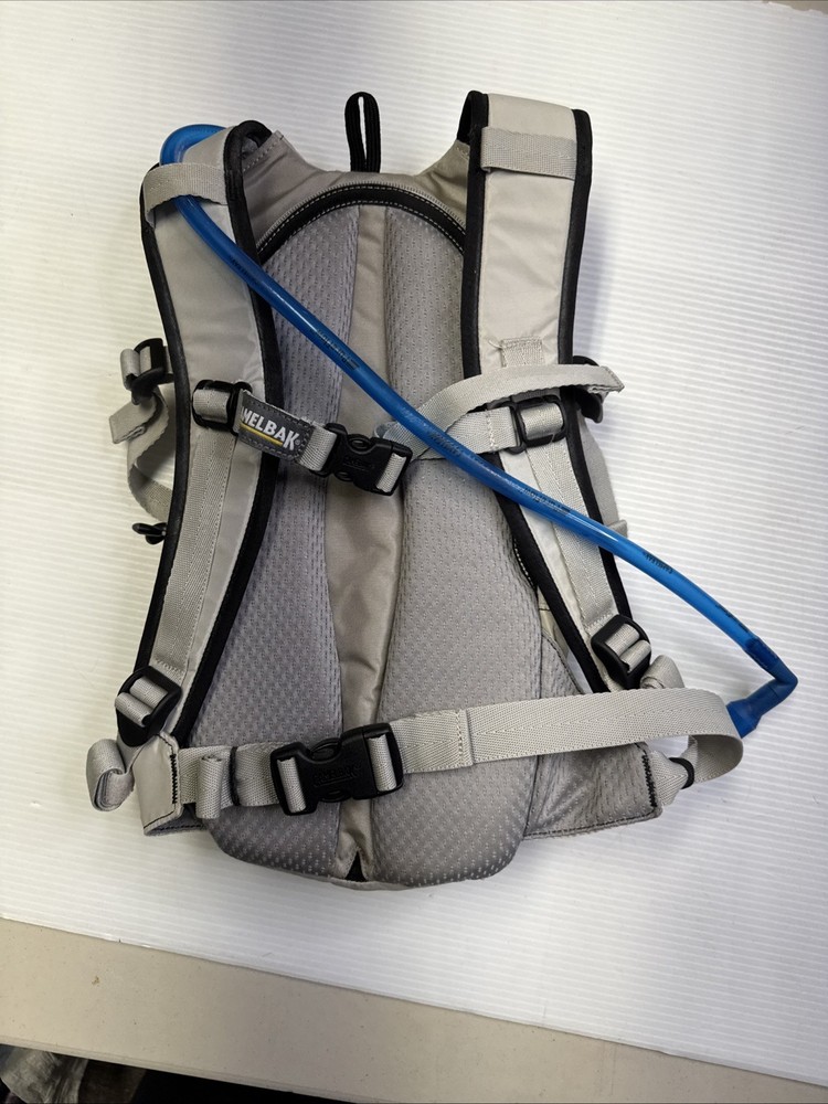 CamelBak Mini-Mule Gray/Blue Hydration Backpack EUC