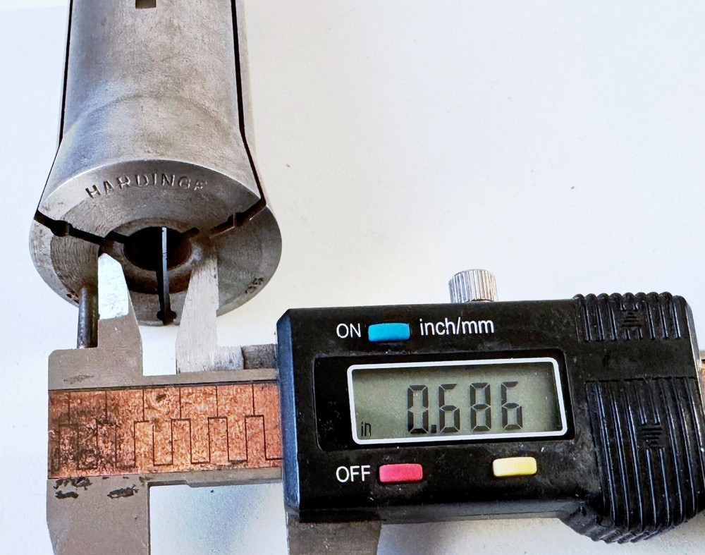 HARDINGE E1 Emergency 5C Collet Internal & External Threads .686" Counter Bore