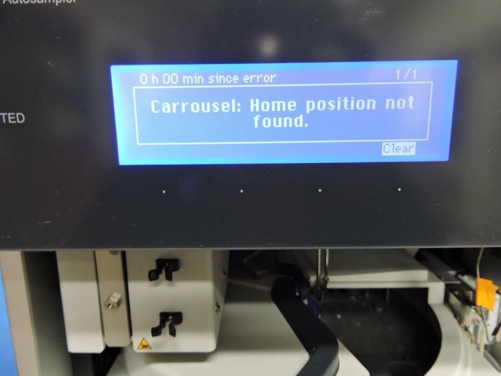 Thermo UltiMate WPS-3000TRS Rapid Separation Plate Autosampler / Carousel Error