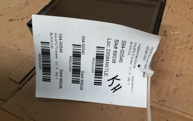 Info-GPS-TV Screen Display Screen Dash Fits 06 MAXIMA 222391