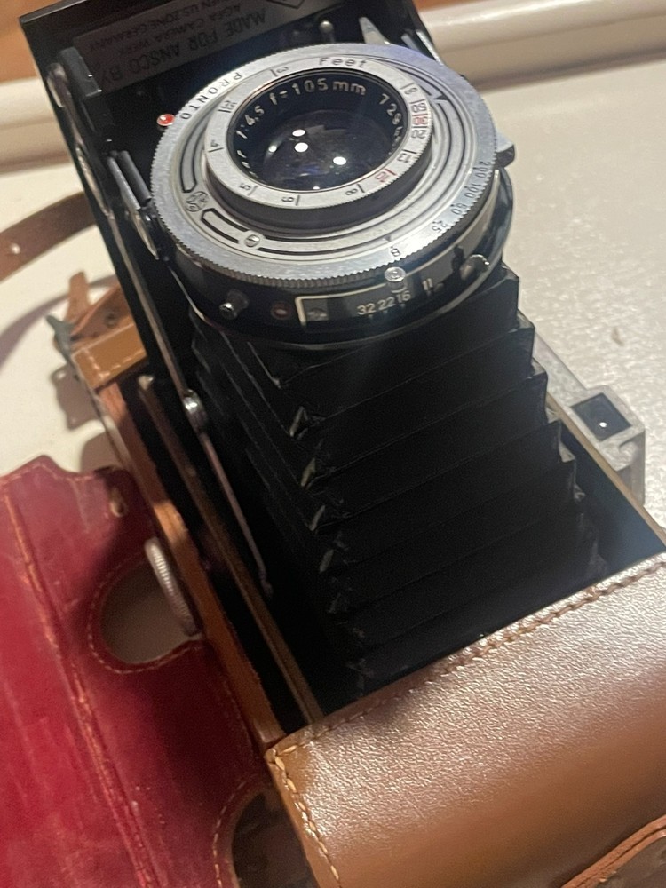 Ansco Viking 6.5 Folding Camera Vintage Art Deco Style