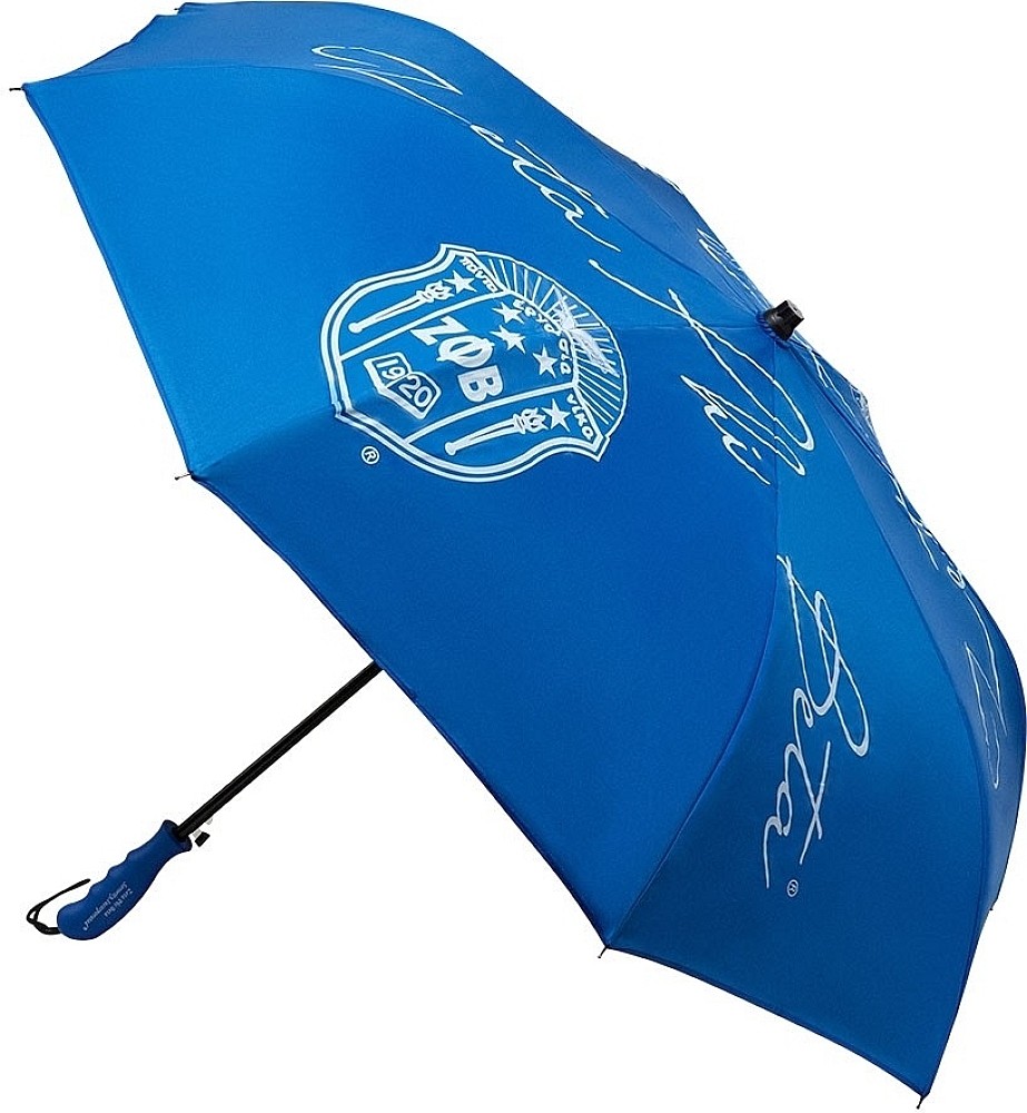 Zeta Phi/Φ Beta Large Inverted Umbrella [Blue]