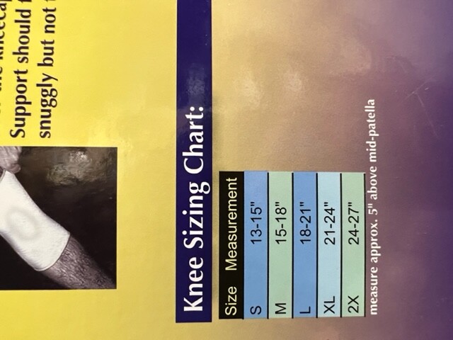 Bell-Horn Medium Compressive Knee Support White