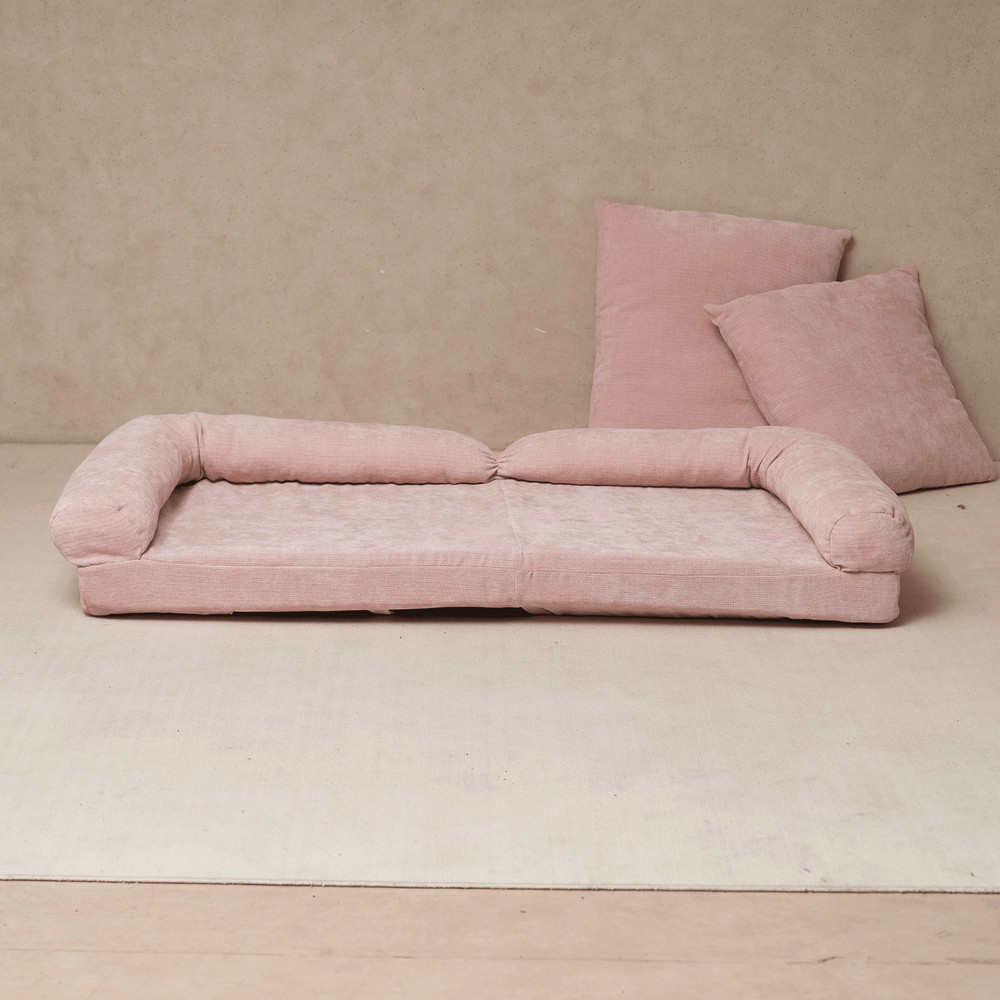 Convertible Fold-Out Double Sofa Bed,Pink