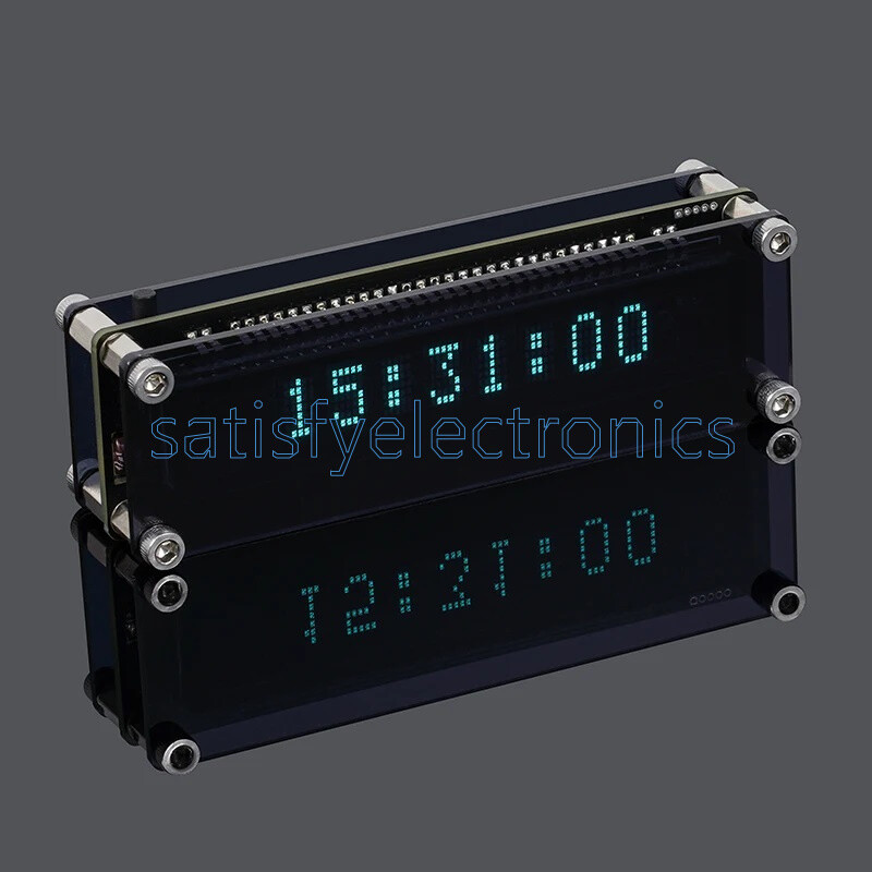 VFD Clock Vacuum Fluorescent Display WIFI Timing Automatic Calibration