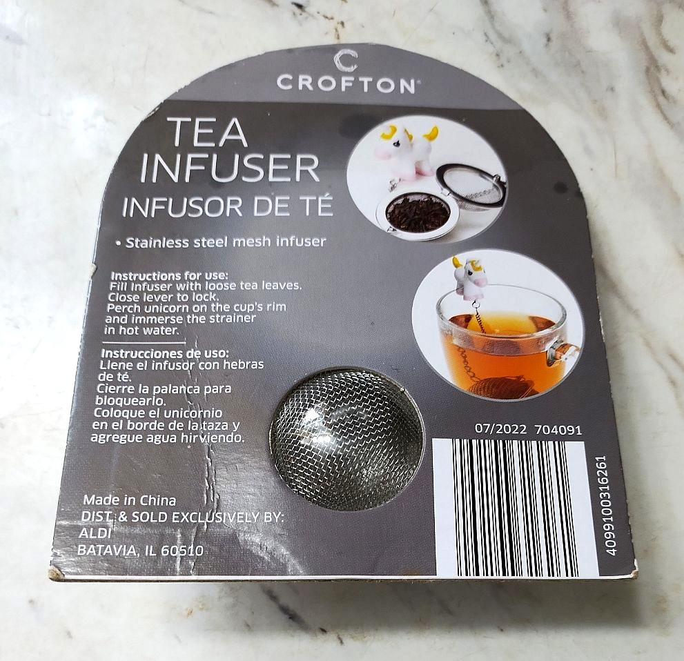 Crofton unicorn tea infuser new in package