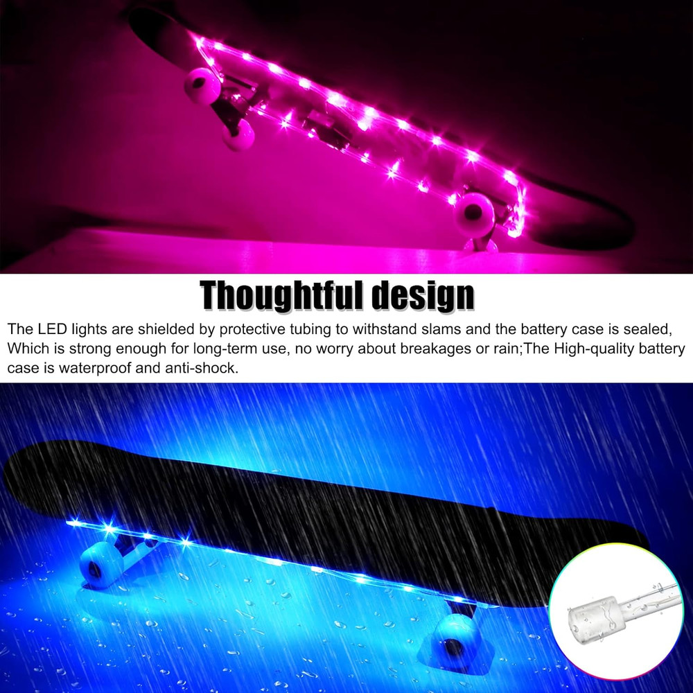 LED Skateboard Light, Remote Control Skateboard Light, Longboard Light,Shortboar