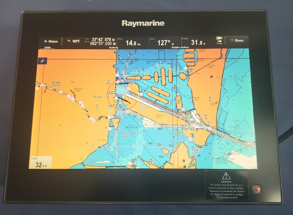 Raymarine gS125 12" Glass Bridge Touchscreen Chartplotter Display - E70125