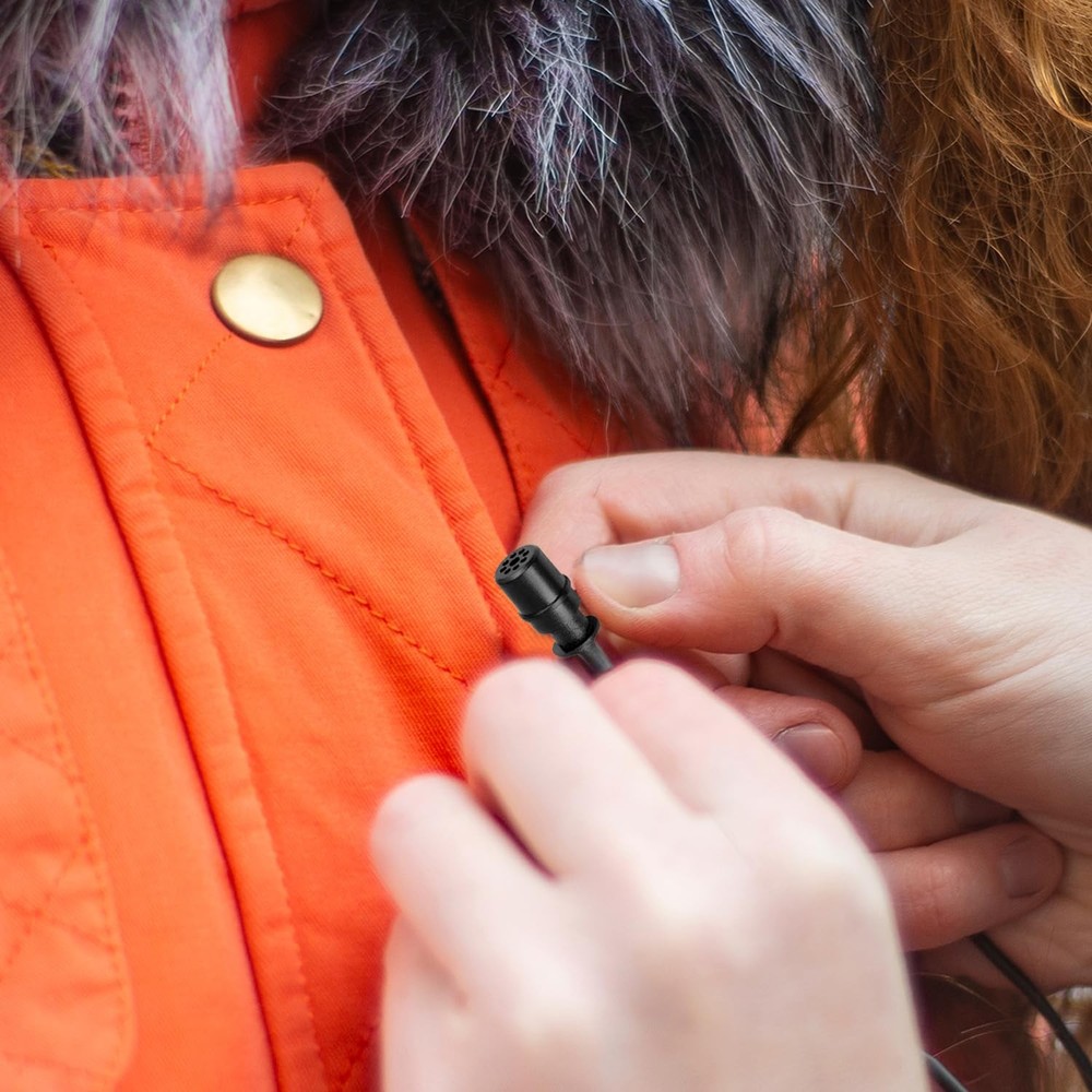 LV1-USB Lavalier Microphone for Camera, Lapel for iPhone and Android Smartpho...