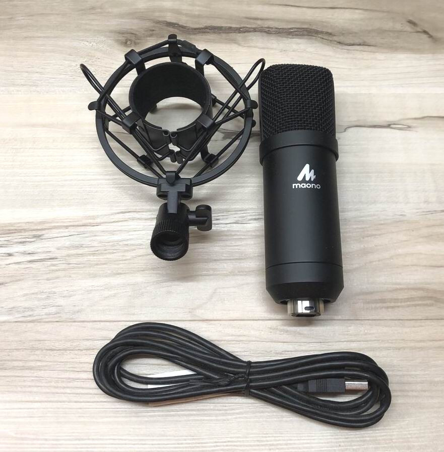 MAONO USB Microphone with Mount & USB Cable ~ Podcast / Gaming