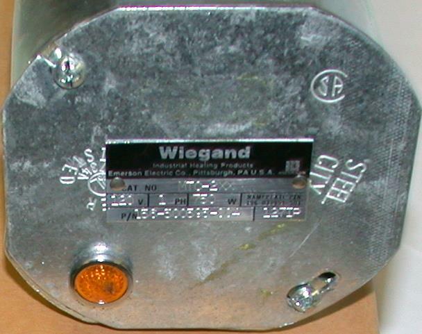 New Wiegand MT0-2XX Single Phase Immersion Heater 120 VAC 750 Watt