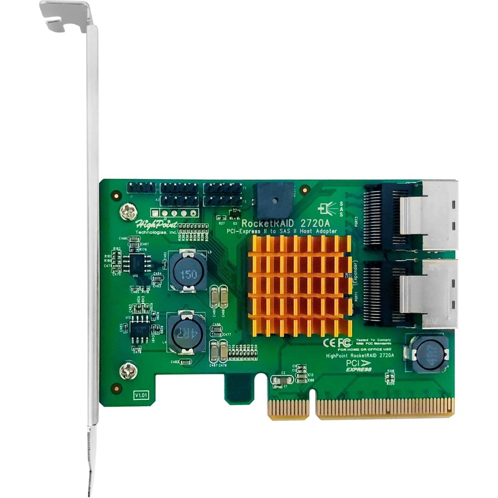 HighPoint RocketRAID 2720a PCIe 8 Channel 6Gbps SAS SATA RAID Controller