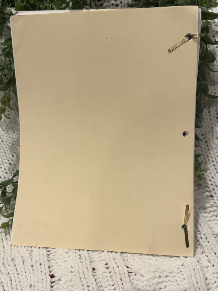 Whistle Blower Musical Script 1st Draft Yvette Freeman Hartley Rare Unproduced