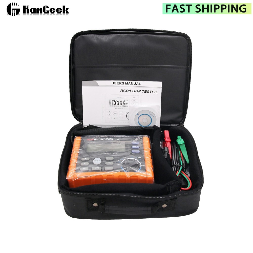 Loop Resistance Tester Digital RCD Tester Multimeter MS5910