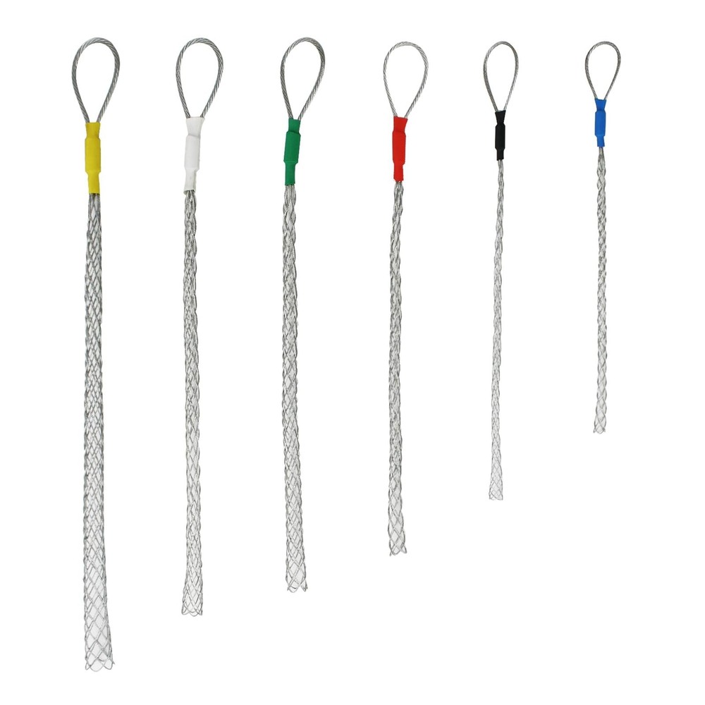 6pcs As A Set Cable Puller Socks Cable Pulling Sock Grip Wire Eye Mesh Wire Grip