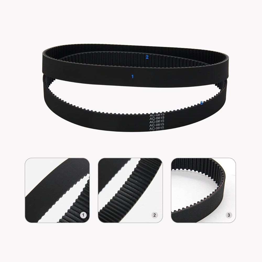 3 Pack AC-0815 Air Compressor Belt for Devilbiss Porter Cable Sear...
