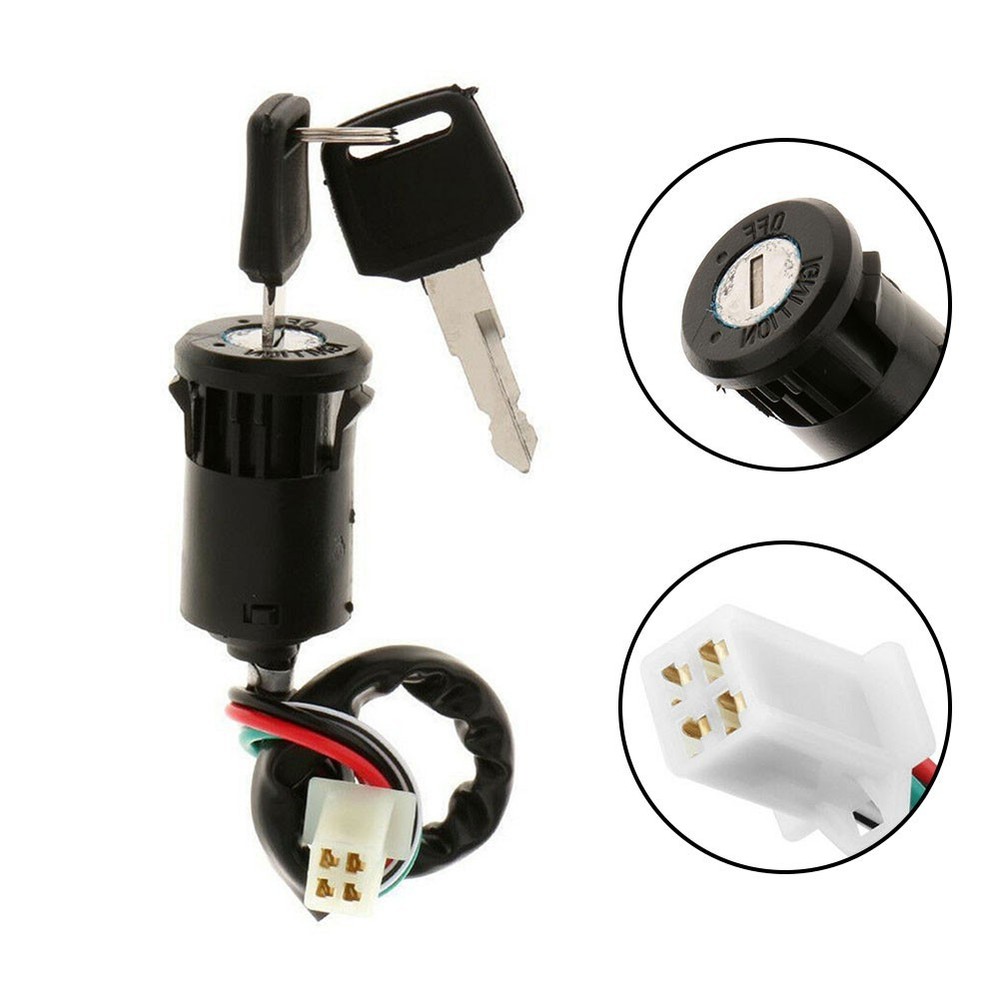 Essential Replacement Ignition Switch For 4 Wire Connection And 2 Keys