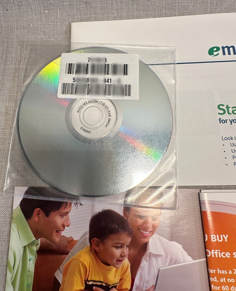 2007 2008 eMachines Operating System Disc Windows Vista Home Basic 32-Bit + Docs
