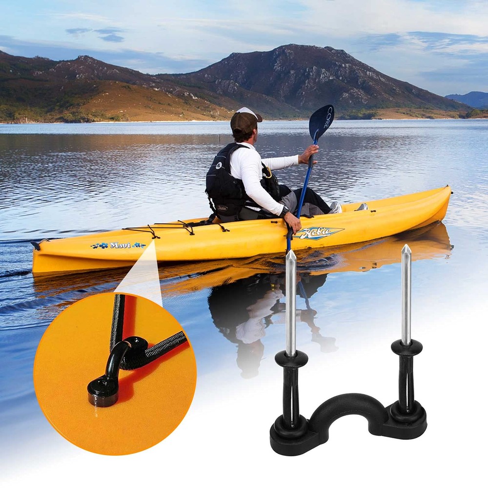 Deck Rigging Kit Accessory - 19.7 FT Bungee Cord with Deck Loops Tie Down Pad...
