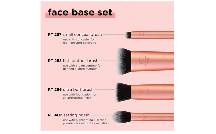 Real Techniques Makeup Brush for Even Streak Free Application, ( Select Type ).,