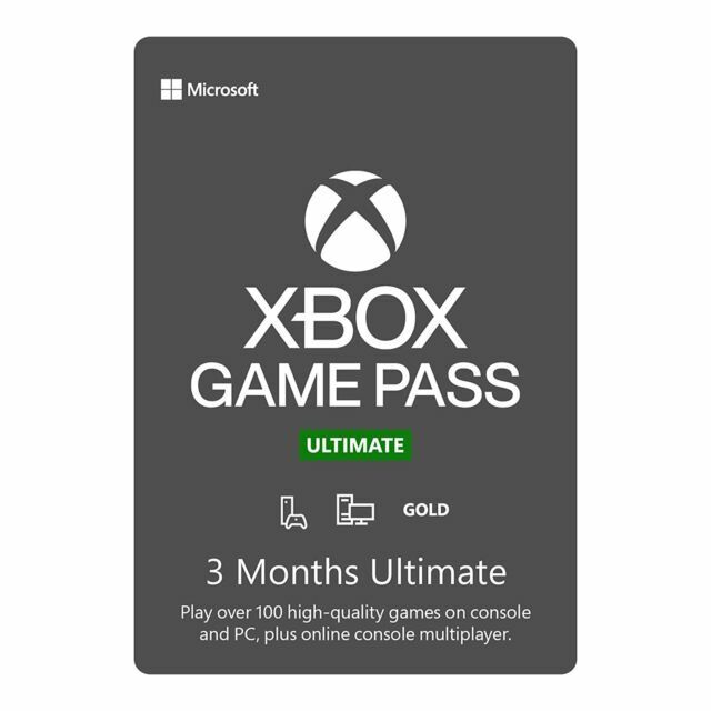 Microsoft Xbox Game Pass Ultimate 3 Month Membership