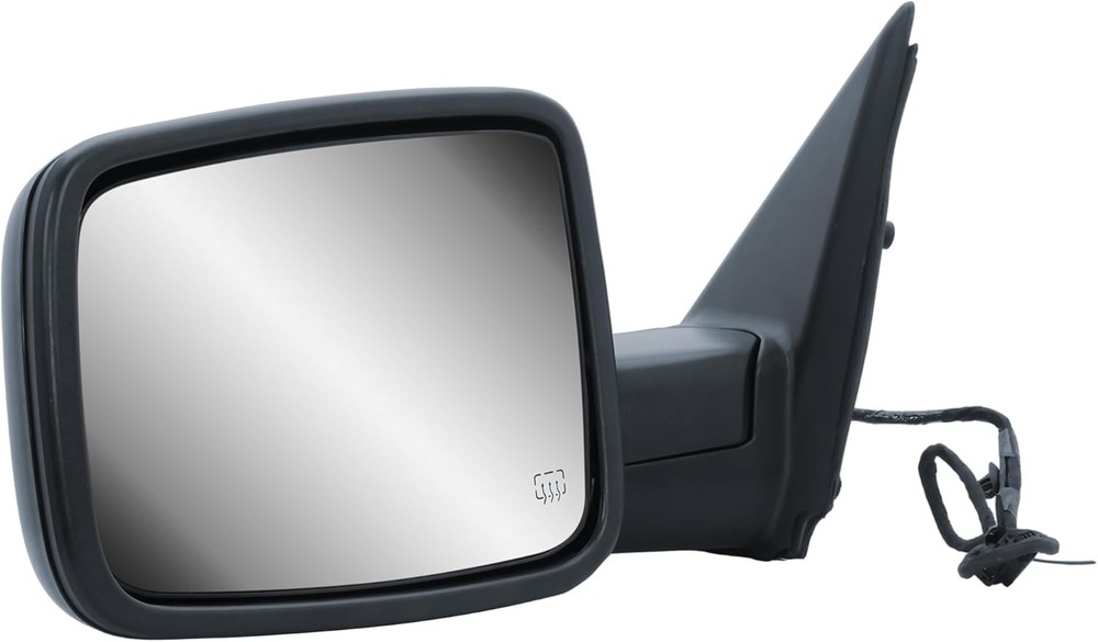 Left/Driver Manual Fold + Heated + Temp Sensor Mirror For 2013-19 Dodge Ram 1500