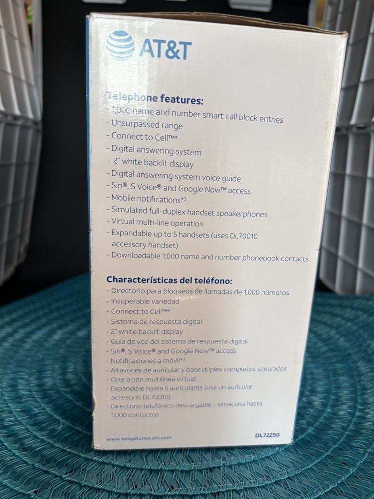AT&T 2 Handset answering system . Bluetooth Feature