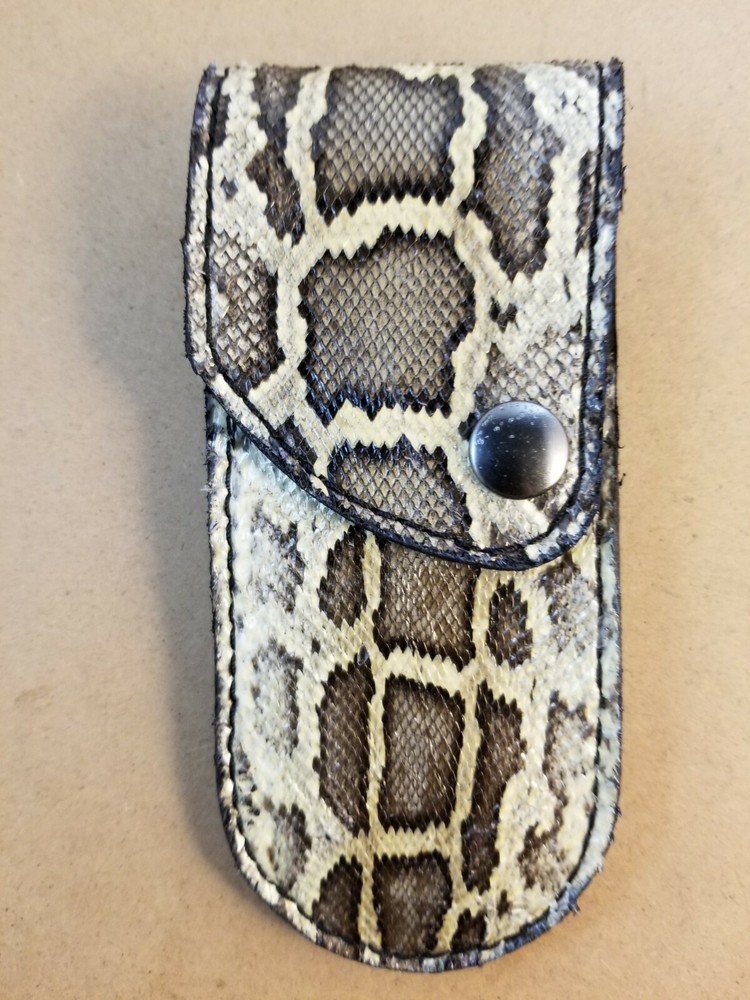 REAL PYTHON SKIN knife sheath buck 110, case 6265 Handmade SHEATH ONLY