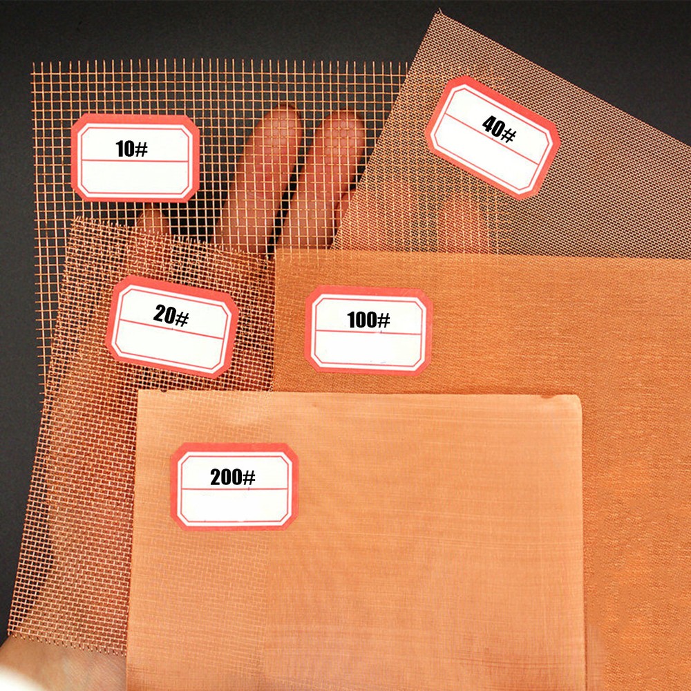 10 Mesh ~ 200 Mesh 99.9% Copper Screen Woven Mesh Copper Mesh Cloth Filter Sheet