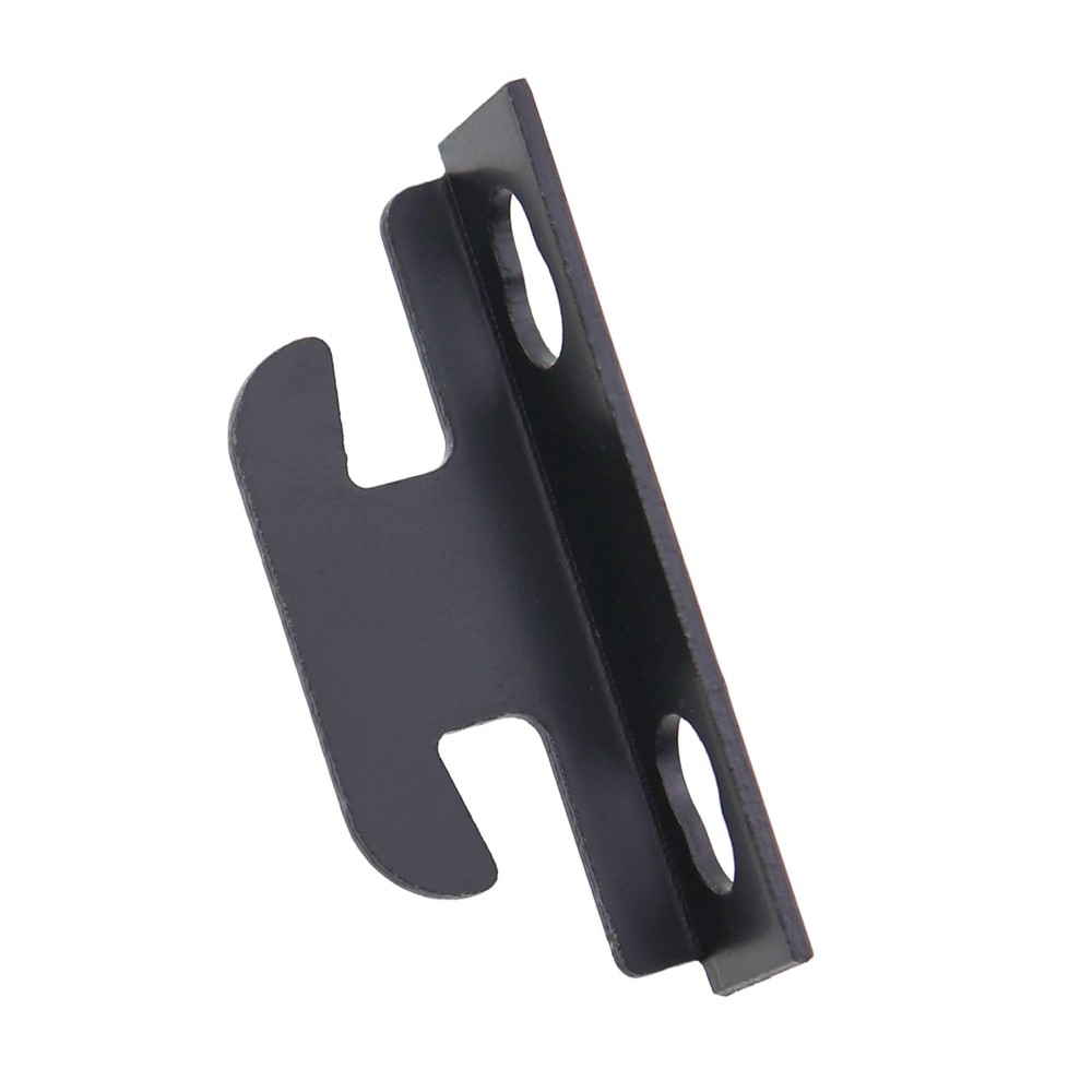4 PCS 34mm Black Curtain Pole Bracket Hook Middle Support Double Hook