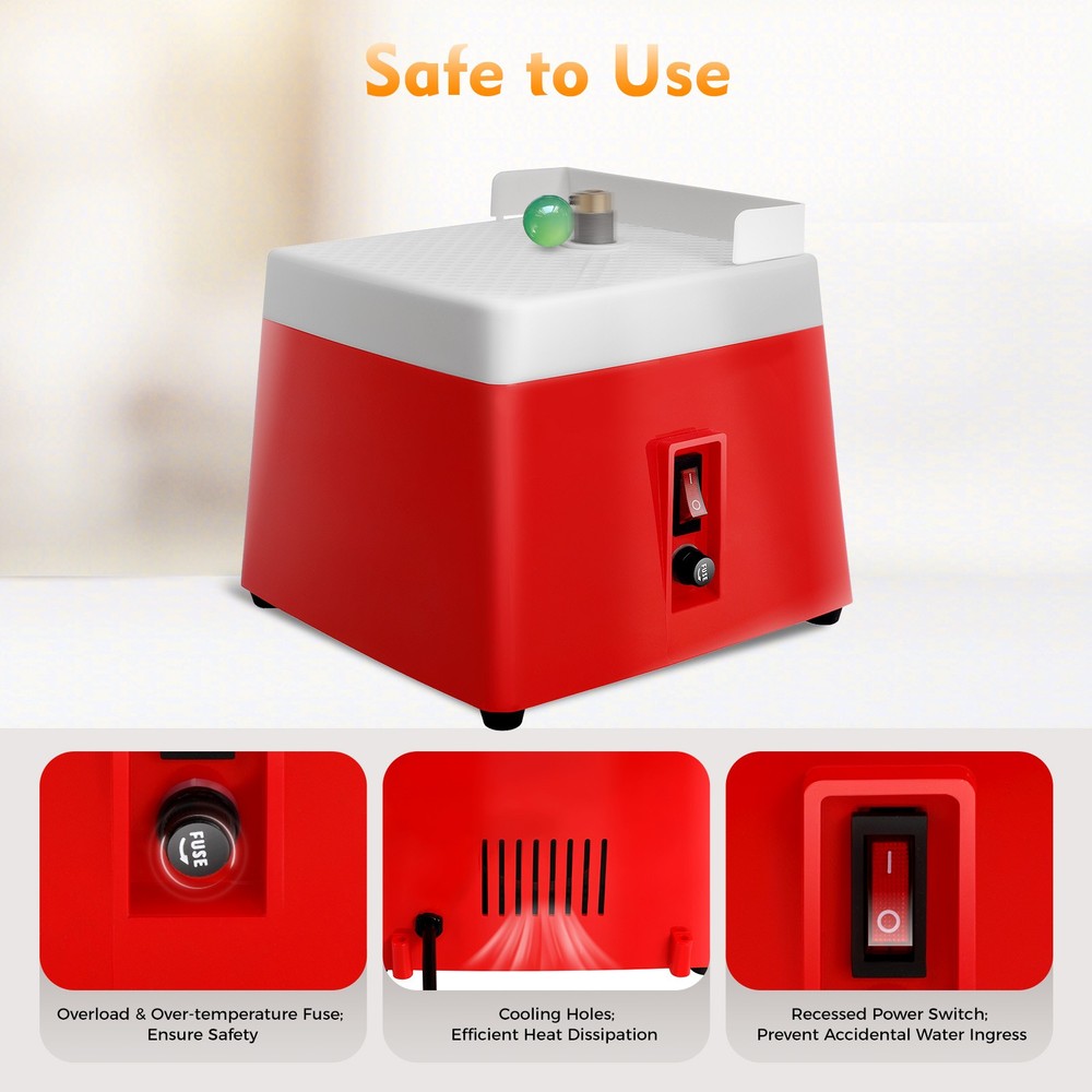 110V Electric Grinder, 65W Tabletop Edge-Grinding Machine, Ceramic Edge Grinder