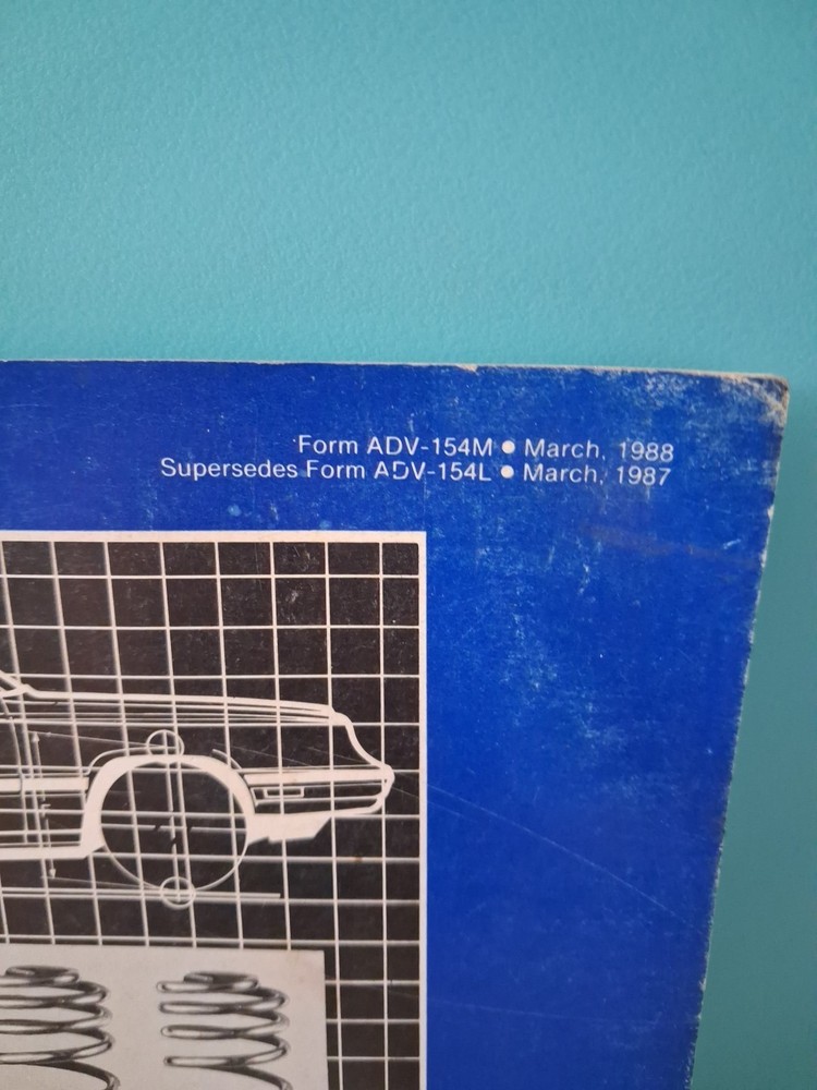 MOOG ON THE LEVEL 1987 INSTALLATION MANUAL & CHASSIS HEIGHT SPECIFICATIONS USED