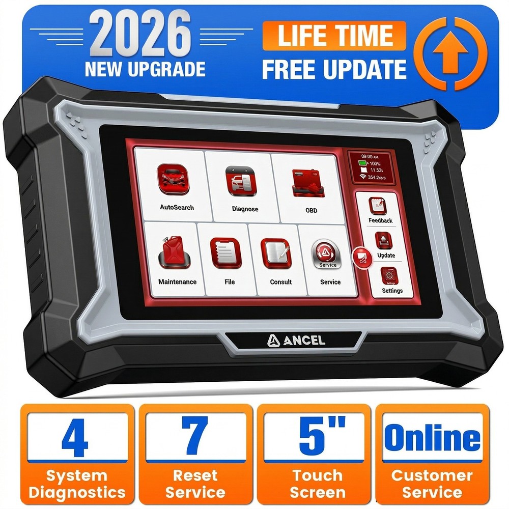 ANCEL DS100 OBD2 Scanner Code Reader Diagnostic Tool SAS ETS BMS Gear Oil Reset